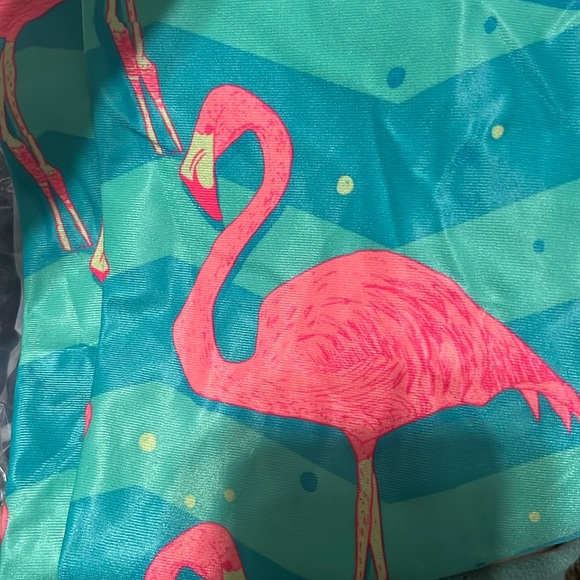 Q swimwear NWT size 32 Flock of Flamingos Jammer Swimsuit - Picture 5 of 8